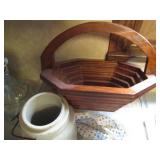 Vintage cut glass decanter, stemwar...