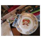 Vintage coffee servers, candle hold...