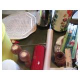 Vintage coffee servers, candle hold...