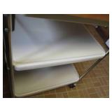 Vintage metal butler style cart wit...