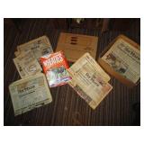 Box of Newspapers in regards to the...