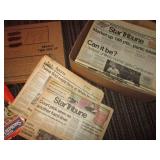 Box of Newspapers in regards to the...