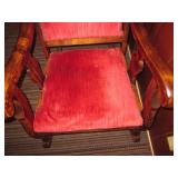 Vintage Wood framed rocking chair w...