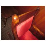 Vintage Wood framed rocking chair w...