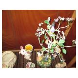 Lot of ceramic and glass Avon Rabbi...