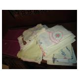 Lot of hand embroidered linens...