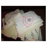 Lot of hand embroidered linens...
