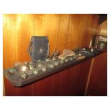 Vintage sleighbells, utensils, nove...