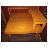 Vintage Wood corner style end table...