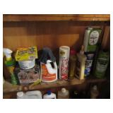 All cleaning supplies, outdoor chem...