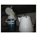 Content of shelf including Enamelwa...