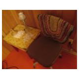 Vintage padded Rolling office chair...