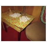 Vintage padded Rolling office chair...