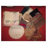 Lot of assorted vintage scarves and...