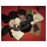 Variety of vintage ladies Headwear,...