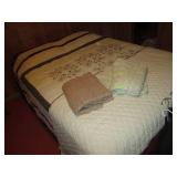 Hand crafted afghans, quilt and oth...