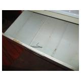 Vintage metal storage cabinet with ...