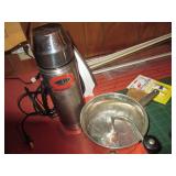 Vintage decorative metal serving tr...