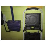 COSCO folding step ladder, broom, d...