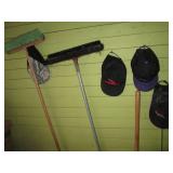 COSCO folding step ladder, broom, d...