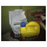 Content on garage table and wall in...