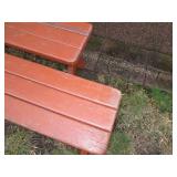Pair of picnic table style benches...