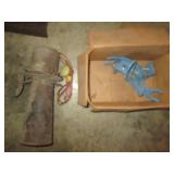 Vintage metal automotive horn with ...