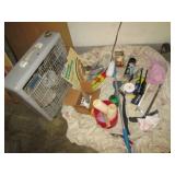 Vintage metal box fan in addition t...