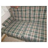 Plaid couch in good condition...