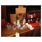 Lof of vintage Avon Christmas ornam...