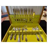 1881 Rogers Silverplate Flatware Set by Oneida LTD with Wooden Case