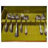 1881 Rogers Silverplate Flatware Set by Oneida LTD with Wooden Case