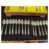 1881 Rogers Silverplate Flatware Set by Oneida LTD with Wooden Case