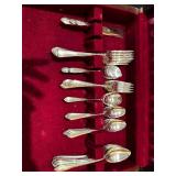 54-Piece Rogers Silverplate Flatware Set with Storage Chest