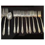 54-Piece Rogers Silverplate Flatware Set with Storage Chest