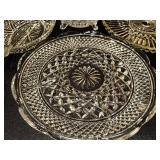 Collection of Vintage Glassware and Crystal Serving Pieces