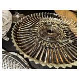 Collection of Vintage Glassware and Crystal Serving Pieces