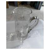 Collection of Vintage Glassware and Crystal Serving Pieces