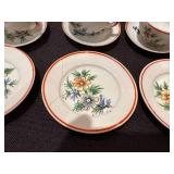 Vintage 15-Piece Ceramic Tea Set Made in Japan with Floral Design