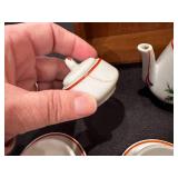 Vintage 15-Piece Ceramic Tea Set Made in Japan with Floral Design