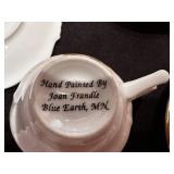 Collection of Vintage English Bone China Tea Set with Floral Designs