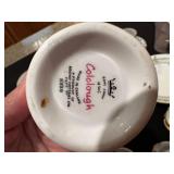 Collection of Vintage English Bone China Tea Set with Floral Designs