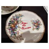 Collection of Vintage English Bone China Tea Set with Floral Designs