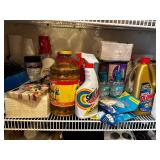 Assorted Household Cleaning Products and Supplies