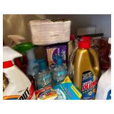 Assorted Household Cleaning Products and Supplies