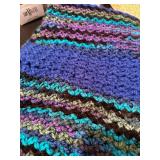 Hand-Knit Multicolored Blanket and 3 San Miguel Fragrance Ornaments