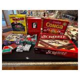 Board Games and Puzzle Collection with Playing Cards