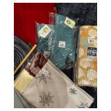 Assorted Household Textile and Linen Collection