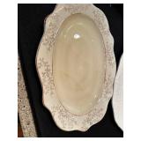 Collection of 4 Home Decor Plates and Bowls - Porcelain and Hammered Metal