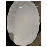 Collection of 4 Home Decor Plates and Bowls - Porcelain and Hammered Metal